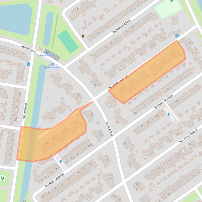 Kaart van postcodegebied 5035DJ.