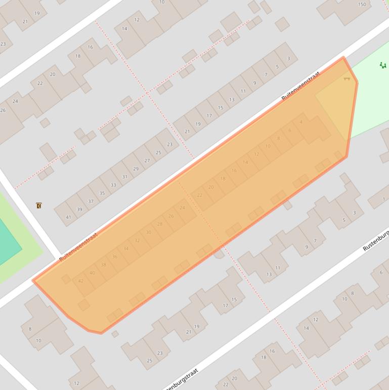Kaart van postcodegebied 5035DL.