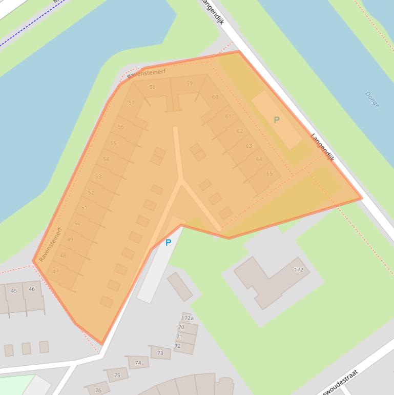 Kaart van postcodegebied 5035EH.