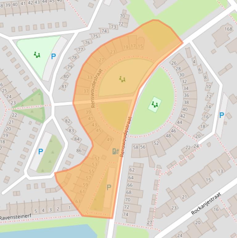 Kaart van postcodegebied 5035EL.