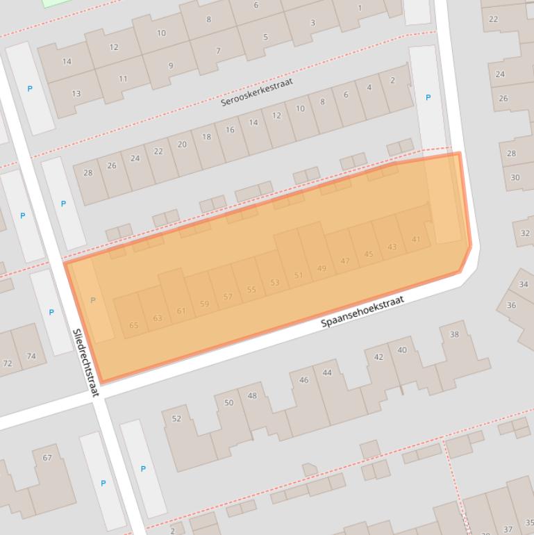 Kaart van postcodegebied 5035GJ.