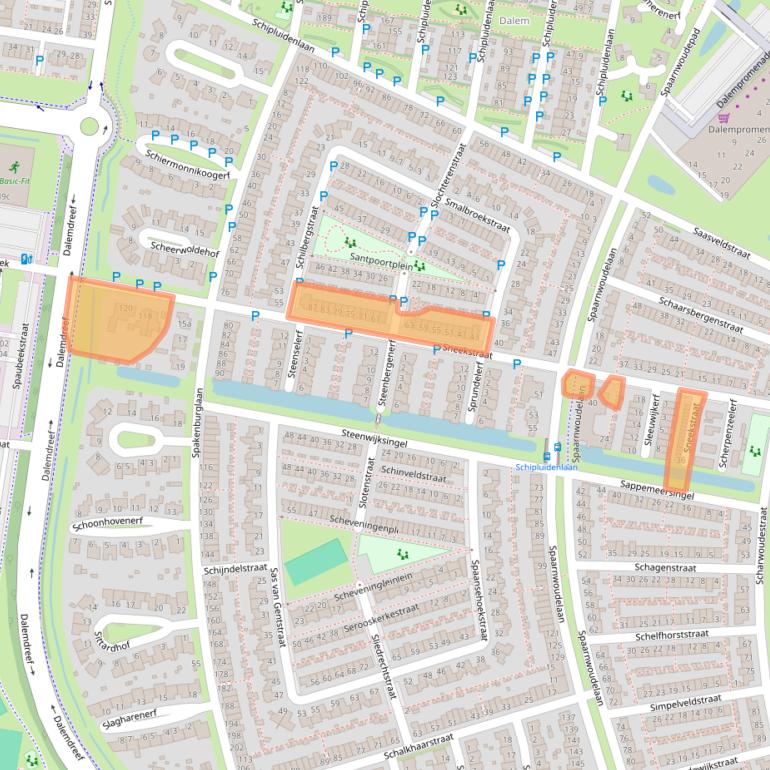 Kaart van postcodegebied 5035HL.