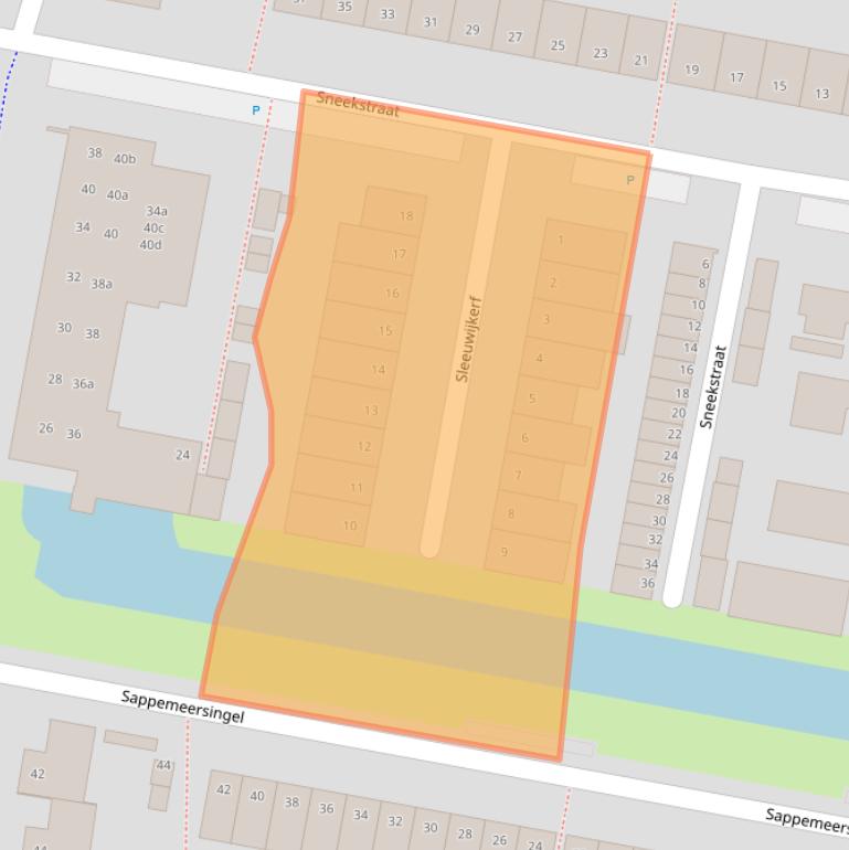 Kaart van postcodegebied 5035HS.
