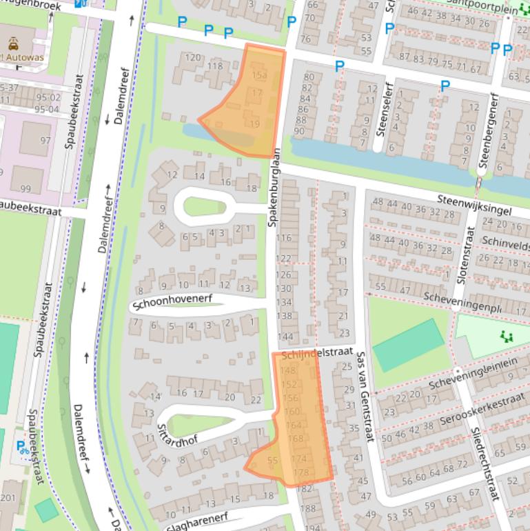 Kaart van postcodegebied 5035JD.