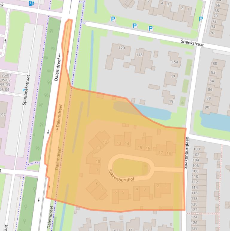 Kaart van postcodegebied 5035JK.