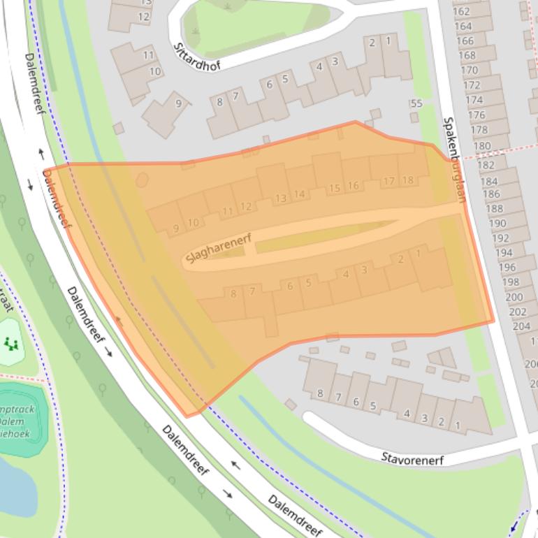 Kaart van postcodegebied 5035JN.