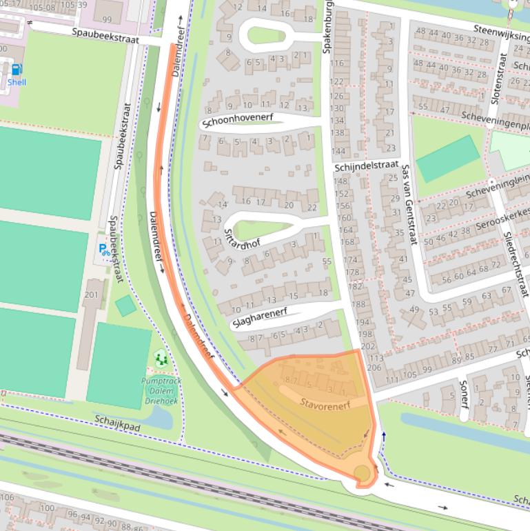 Kaart van postcodegebied 5035JP.