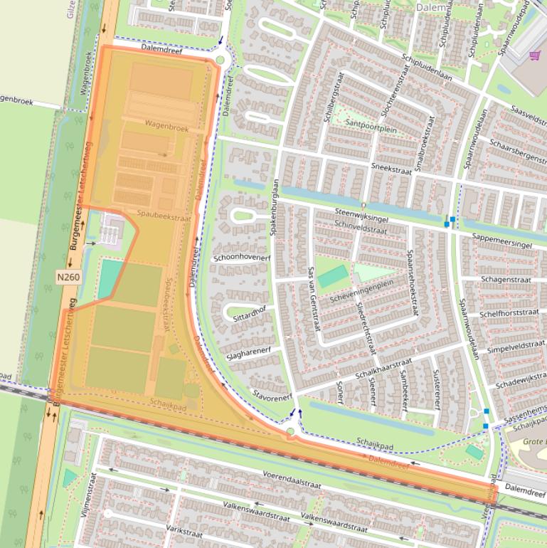 Kaart van postcodegebied 5035JV.