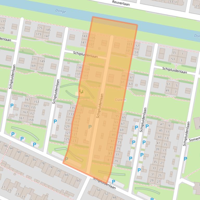 Kaart van postcodegebied 5035KD.