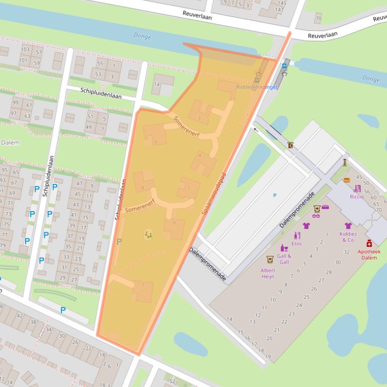 Kaart van postcodegebied 5035KM.
