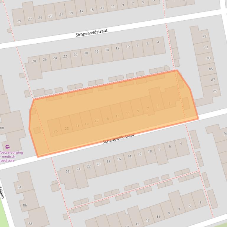 Kaart van postcodegebied 5035LK.