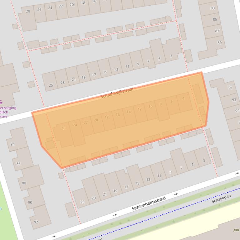 Kaart van postcodegebied 5035LL.