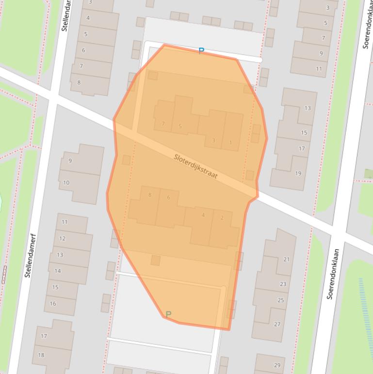 Kaart van postcodegebied 5035MC.