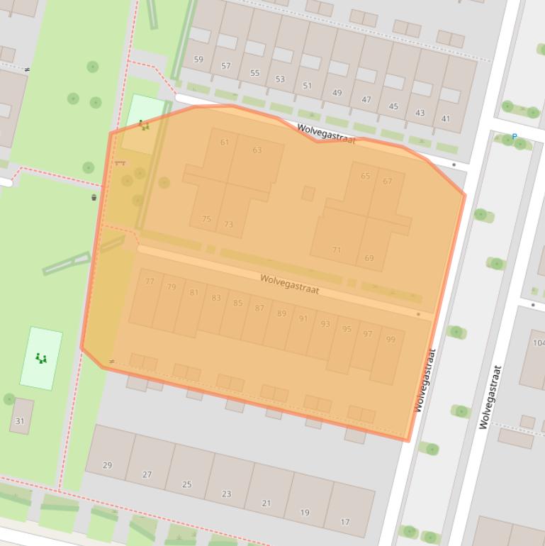 Kaart van postcodegebied 5036AG.