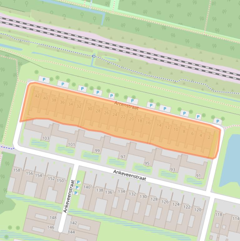 Kaart van postcodegebied 5036CN.