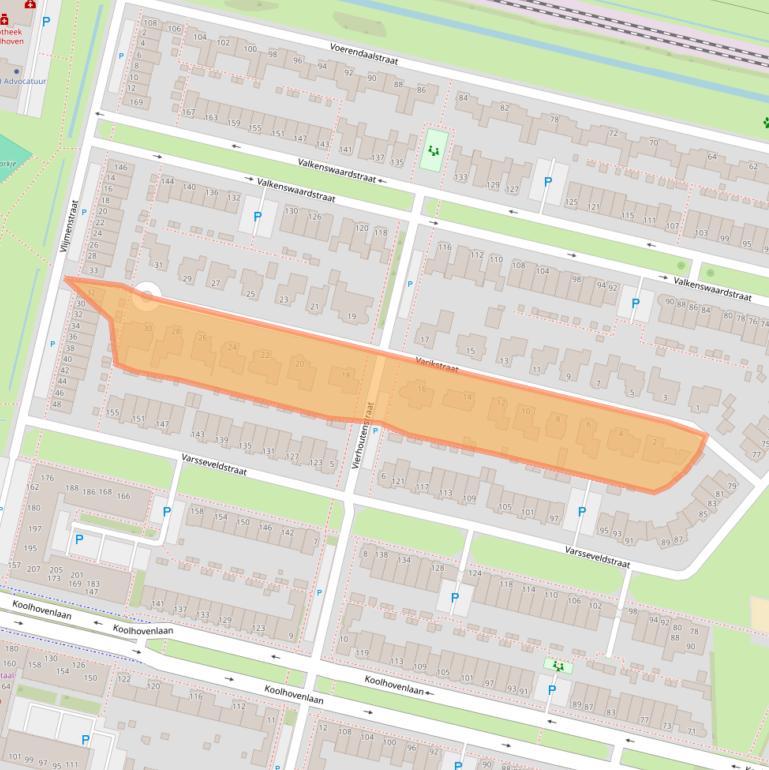 Kaart van postcodegebied 5036ST.