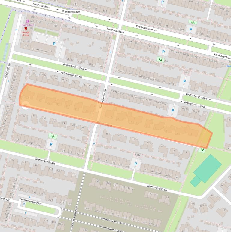 Kaart van postcodegebied 5036WJ.