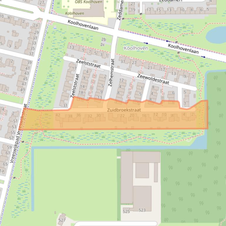Kaart van postcodegebied 5036XC.