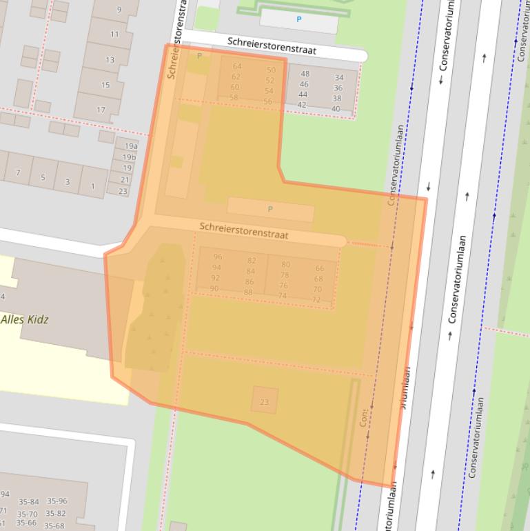 Kaart van postcodegebied 5037AP.