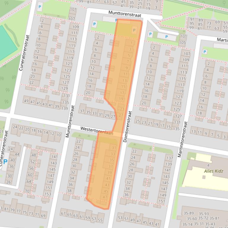 Kaart van postcodegebied 5037AR.