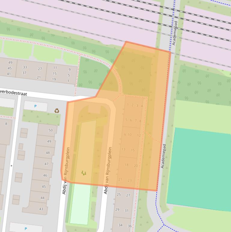 Kaart van postcodegebied 5037CJ.