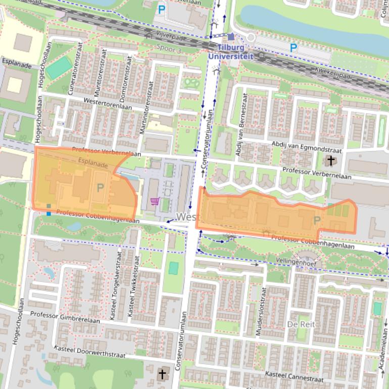 Kaart van postcodegebied 5037DB.