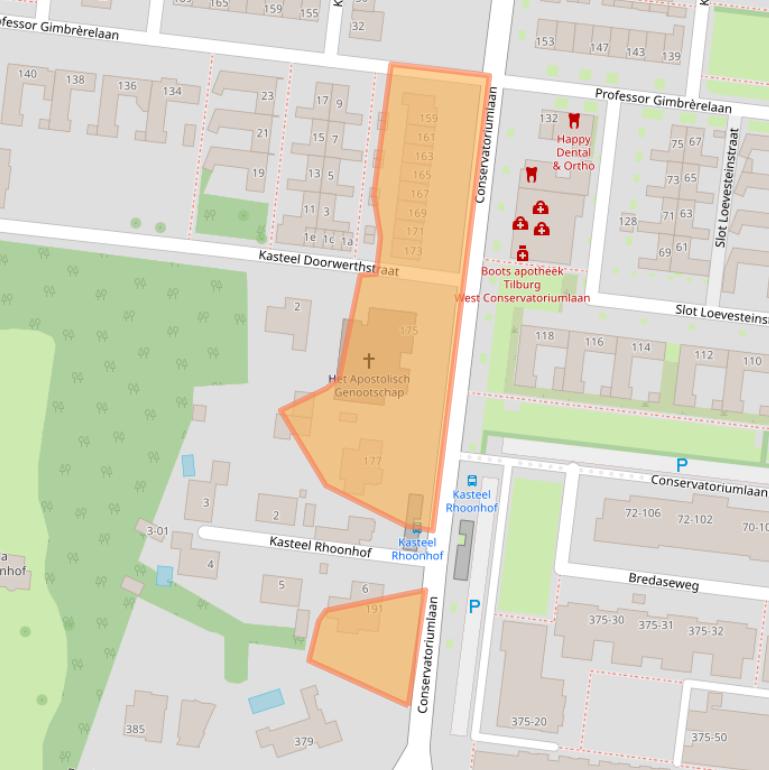 Kaart van postcodegebied 5037DS.