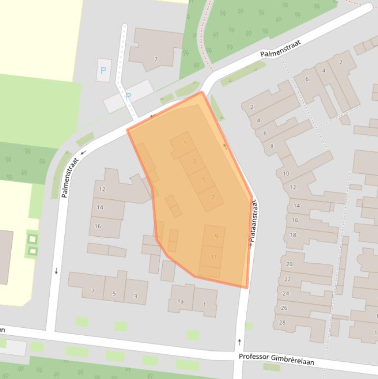 Kaart van postcodegebied 5037EB.