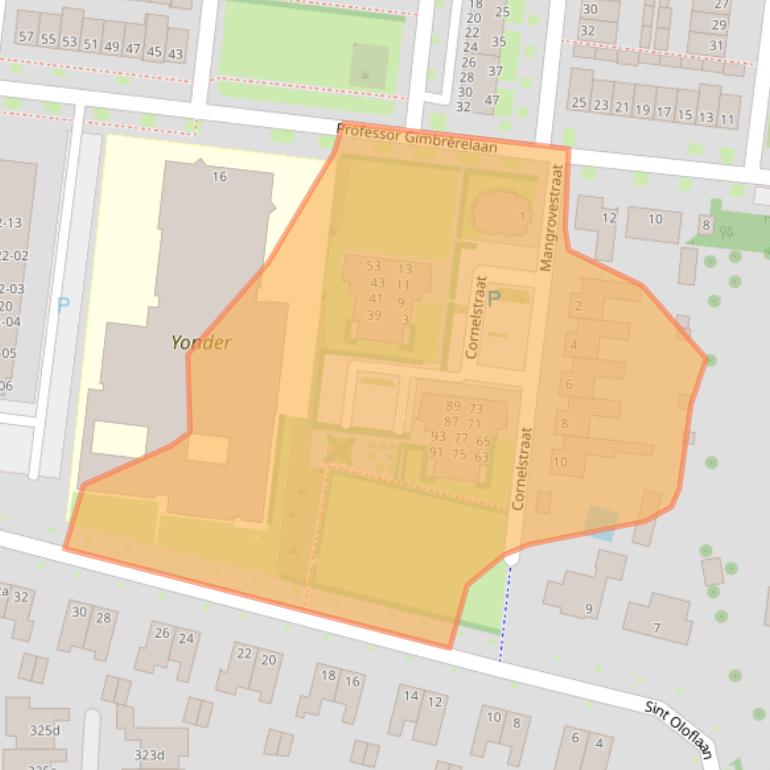 Kaart van postcodegebied 5037EZ.