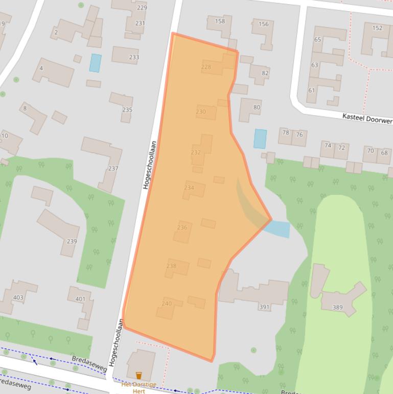 Kaart van postcodegebied 5037GE.