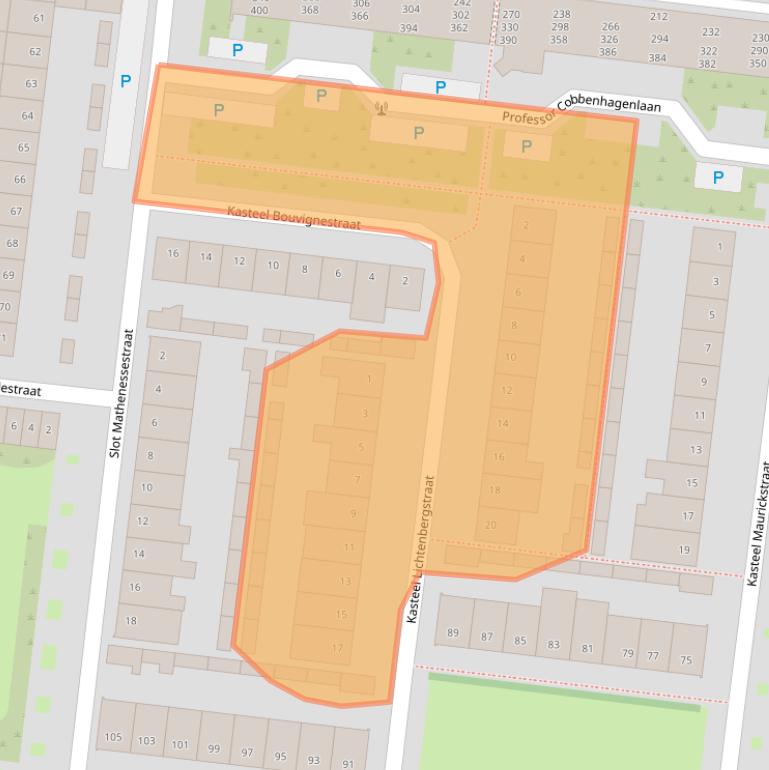 Kaart van postcodegebied 5037HC.