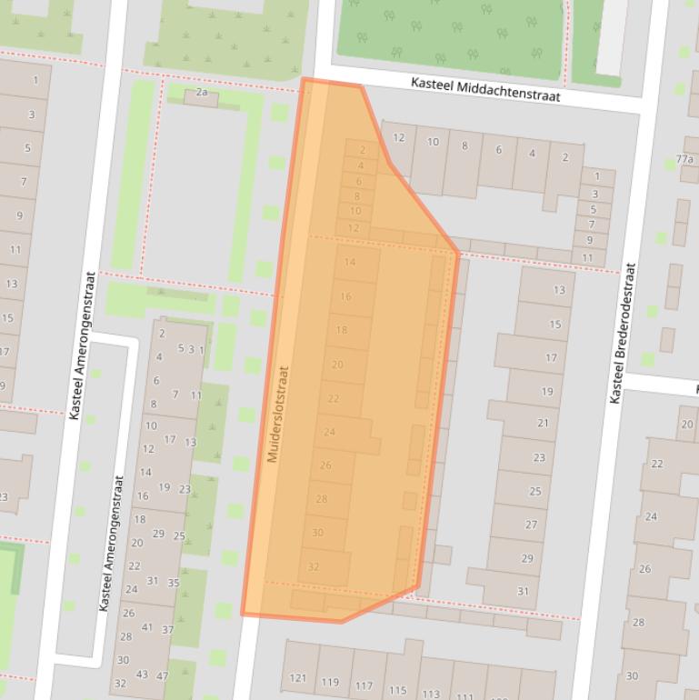 Kaart van postcodegebied 5037HK.