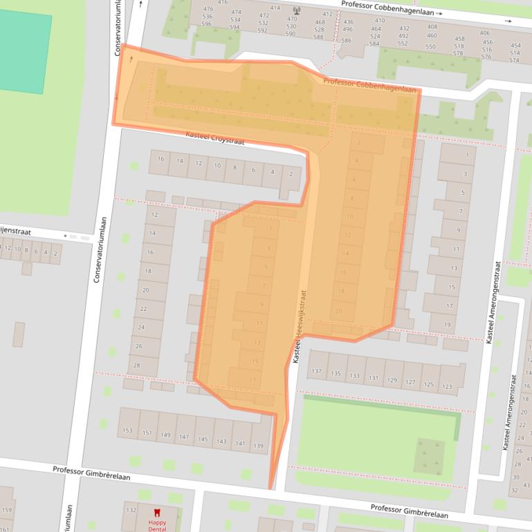 Kaart van postcodegebied 5037HM.