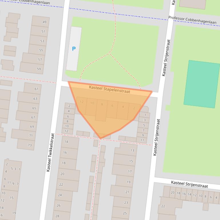Kaart van postcodegebied 5037HR.