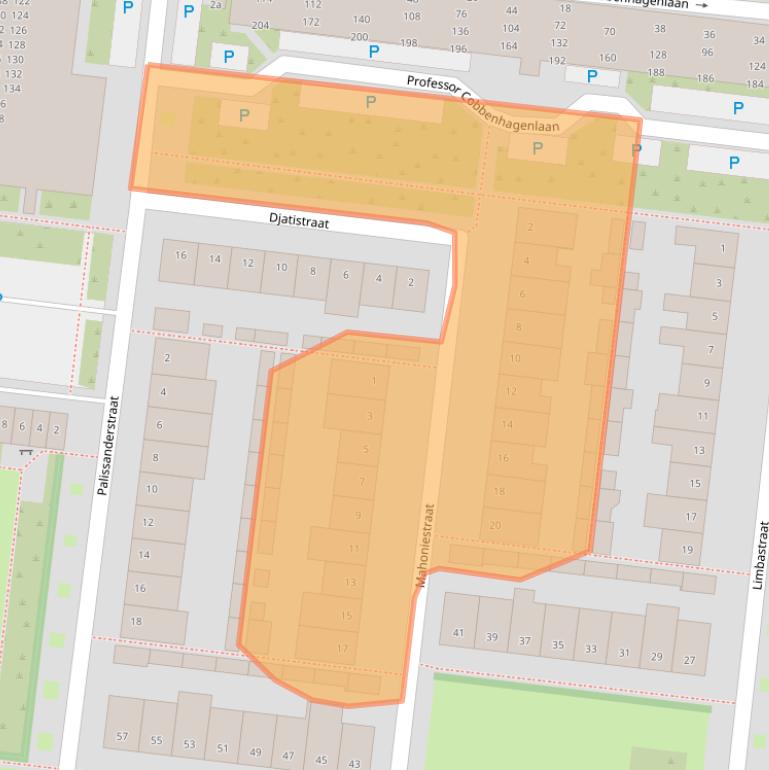 Kaart van postcodegebied 5037JL.
