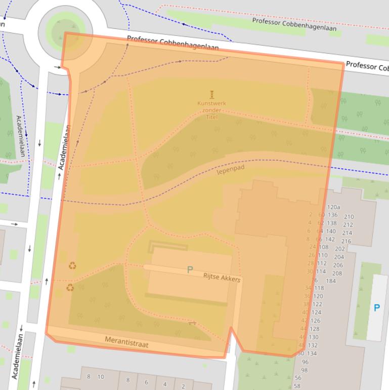 Kaart van postcodegebied 5037JS.