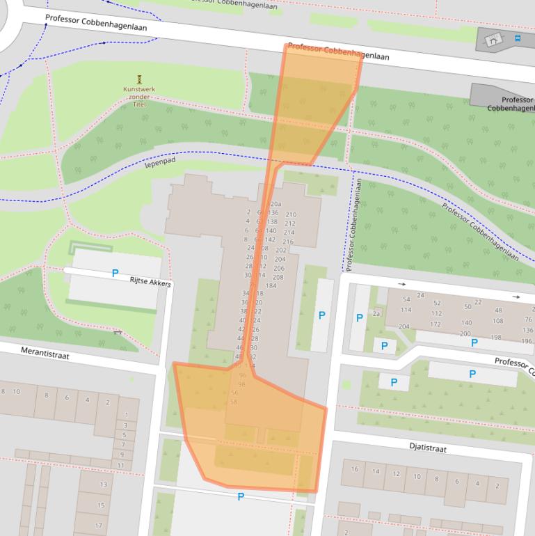 Kaart van postcodegebied 5037JT.