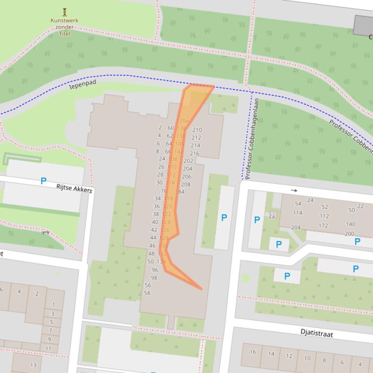 Kaart van postcodegebied 5037JV.