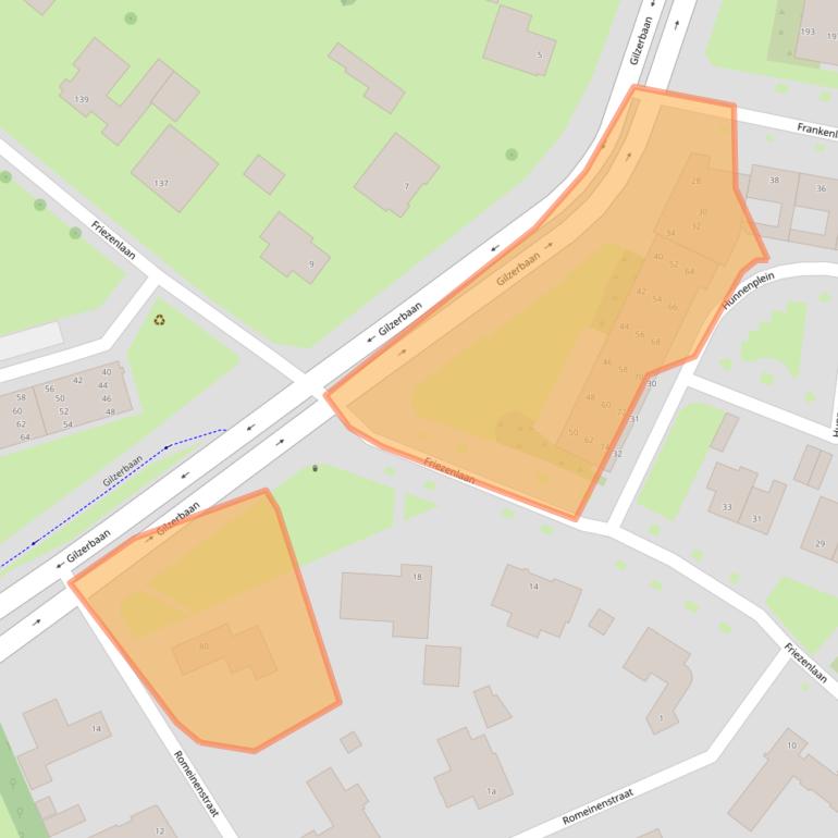 Kaart van postcodegebied 5037KV.