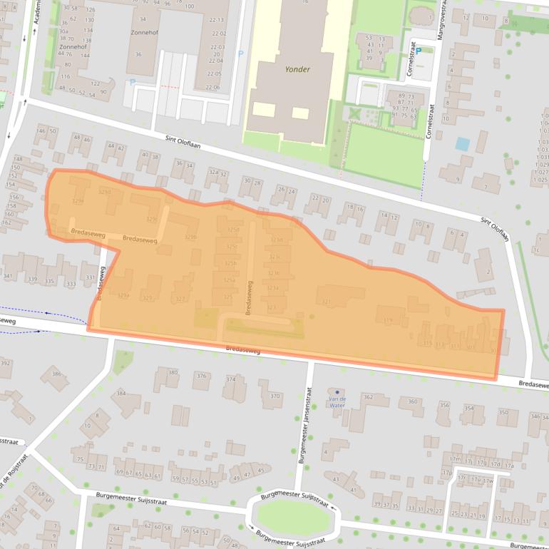 Kaart van postcodegebied 5037LB.