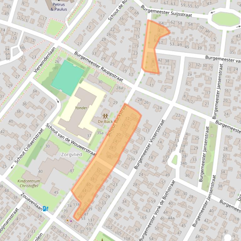 Kaart van postcodegebied 5037MK.
