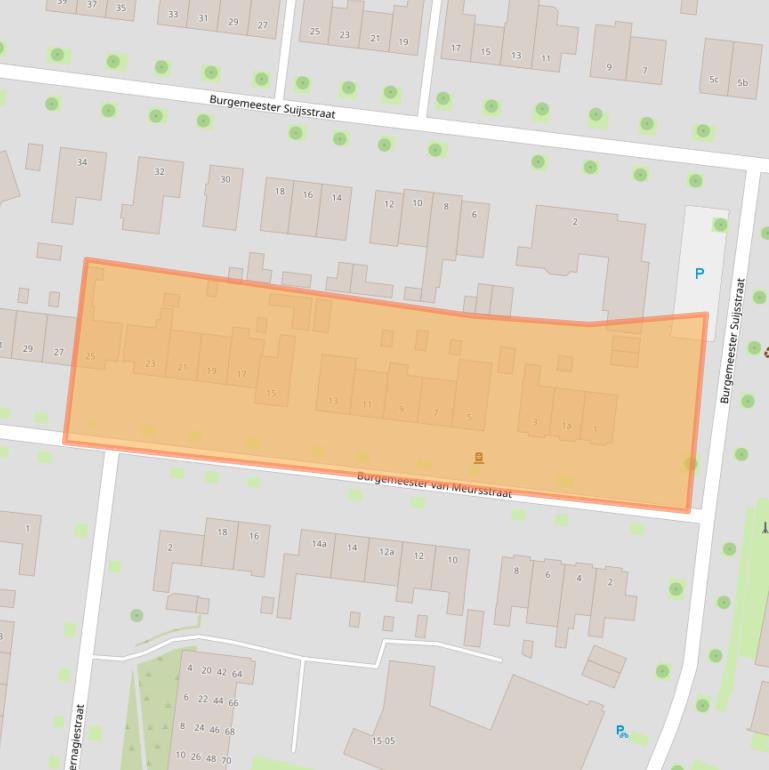Kaart van postcodegebied 5037ND.