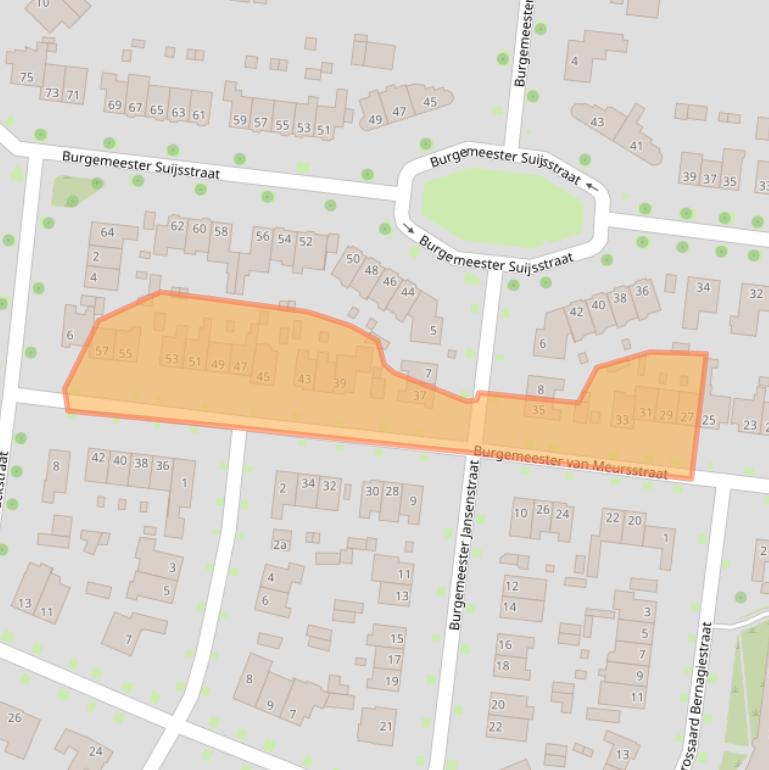 Kaart van postcodegebied 5037NE.