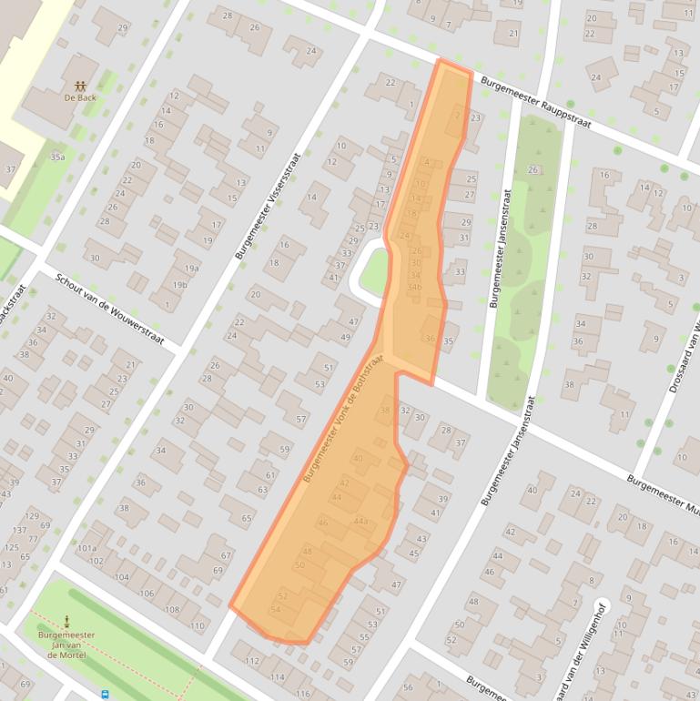 Kaart van postcodegebied 5037NL.