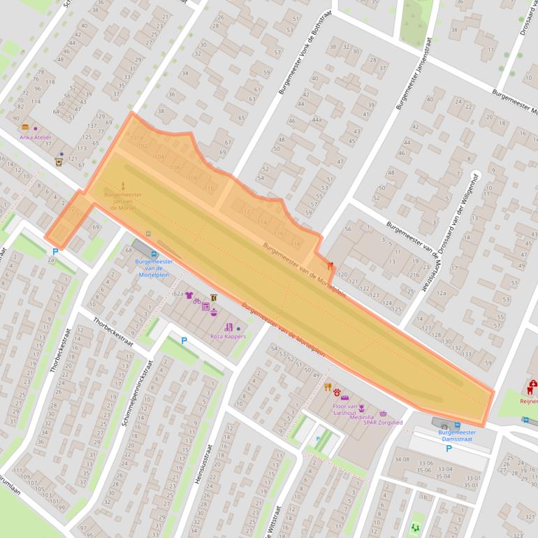 Kaart van postcodegebied 5037PL.