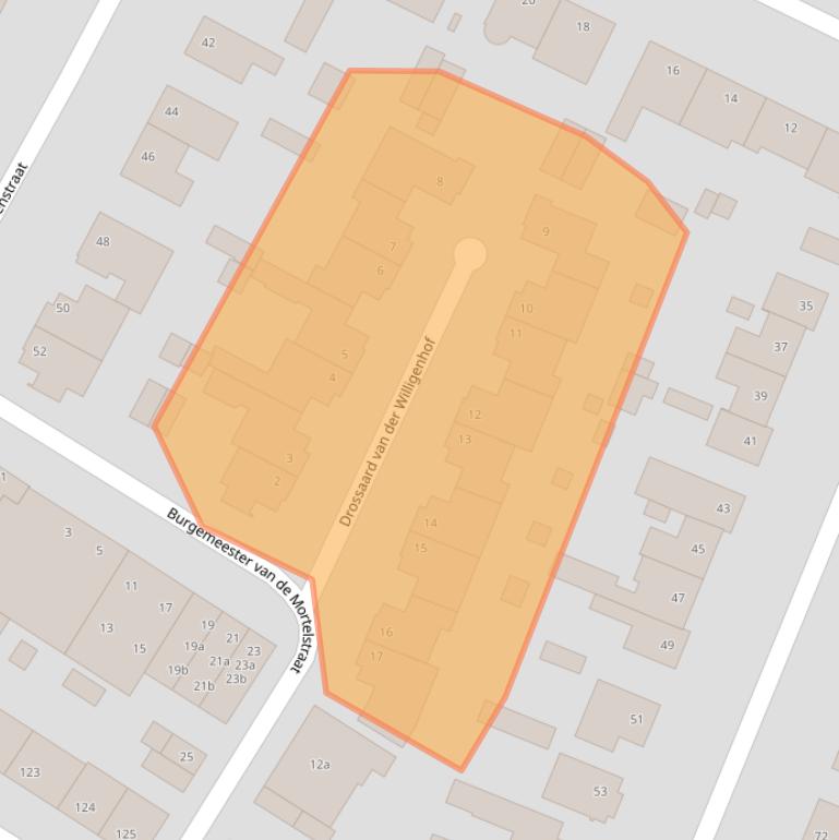 Kaart van postcodegebied 5037PT.