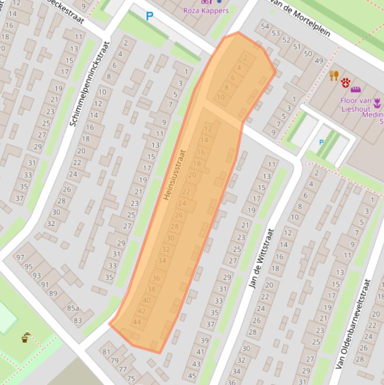 Kaart van postcodegebied 5037RH.