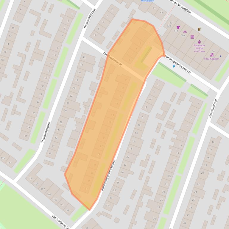 Kaart van postcodegebied 5037RJ.