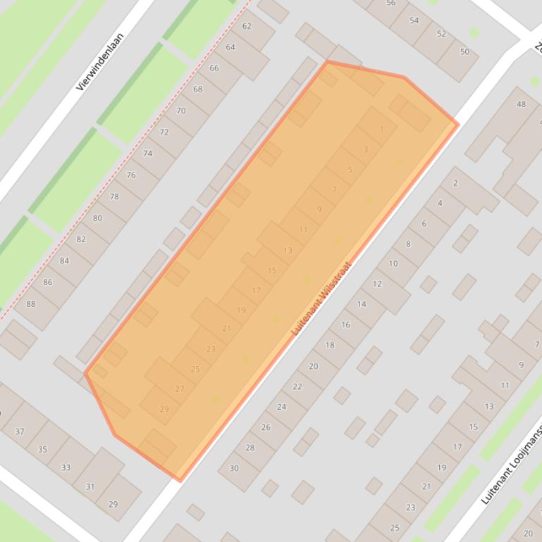 Kaart van postcodegebied 5037RW.