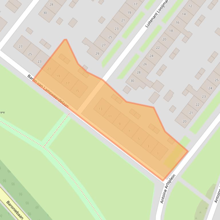 Kaart van postcodegebied 5037SB.